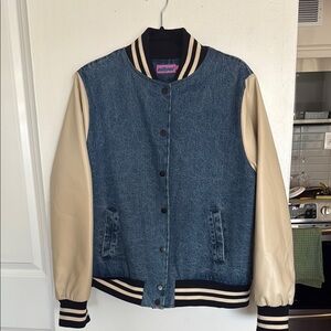 Denim Baseball Jacket